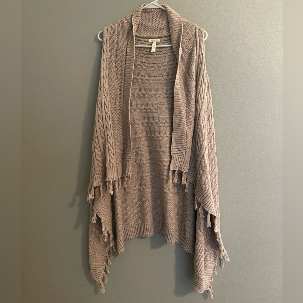 Matilda Jane Taupe Knit Sweater Vest